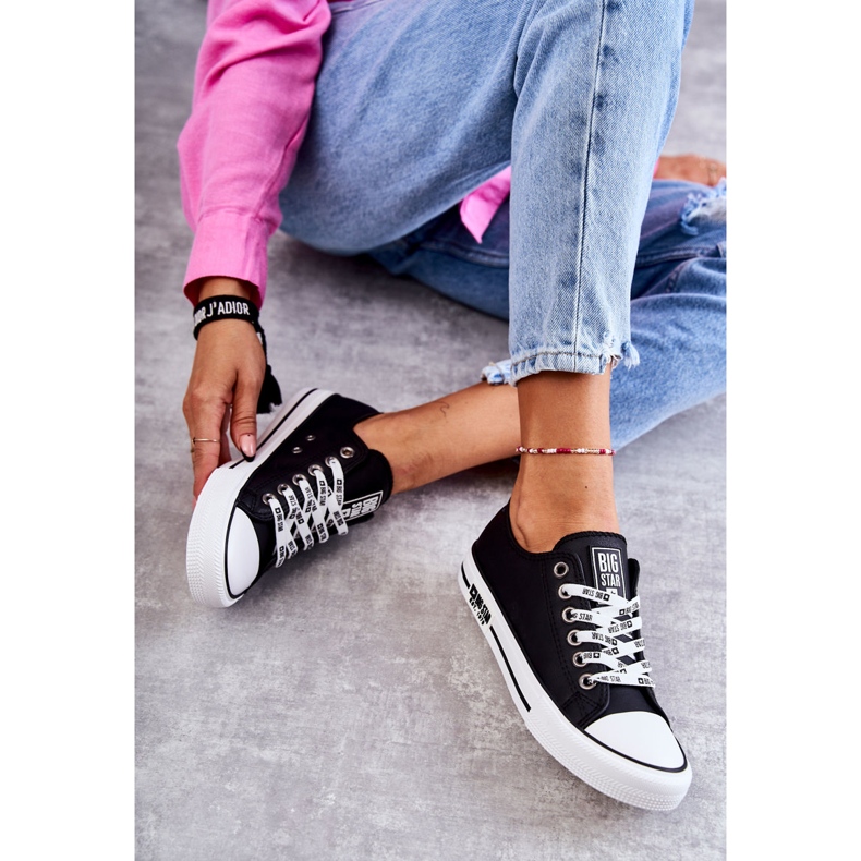 Skinnsneakers för kvinnor Big Star KK274096 Svart 1