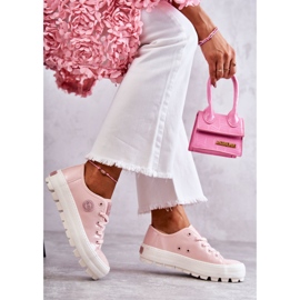 Fashionabla Lackade Sneakers Big Star KK274047 Rosa 1