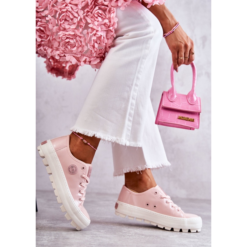 Fashionabla Lackade Sneakers Big Star KK274047 Rosa 1