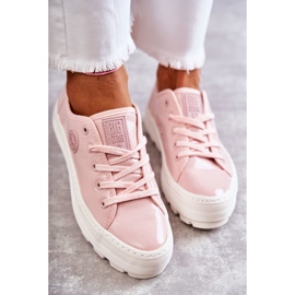 Fashionabla Lackade Sneakers Big Star KK274047 Rosa 2