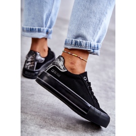 Dammaterial Sneakers Big Star KK274036 Svart 1