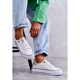 Dammaterial Sneakers Big Star KK274037 Vit 1