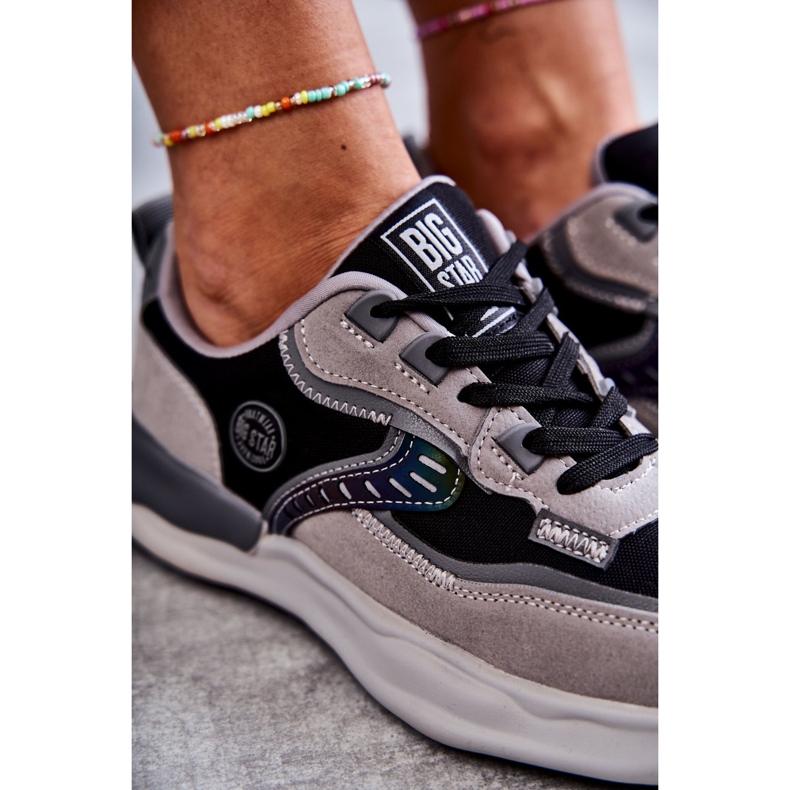 Damsportsneakers Big Star KK274100 Svart-Grå 1