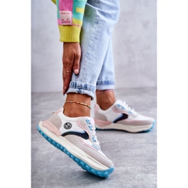 Damsportsneakers Big Star KK274097 Vit-Rosa grå 2