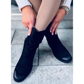 Stövlar på en dold Bansi Black wedge svart 2