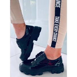 PA1 Tekla Black Shing loafers med snörning svart 1