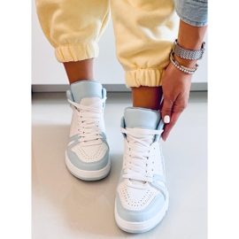 Liam Blue ankel sneakers vit blå 2