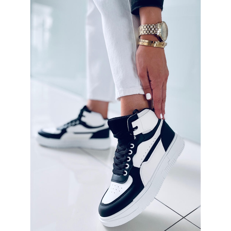 PA1 Myles Black high-top sneaker vit svart 1