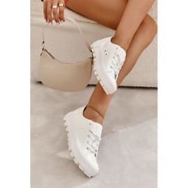 Fashionabla Lackade Sneakers Big Star KK274045 Vit 2