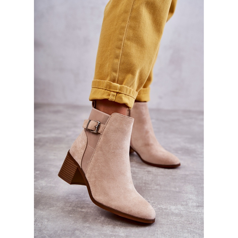 PS1 Mockastövlar på en stolpe Beige Vannes 1