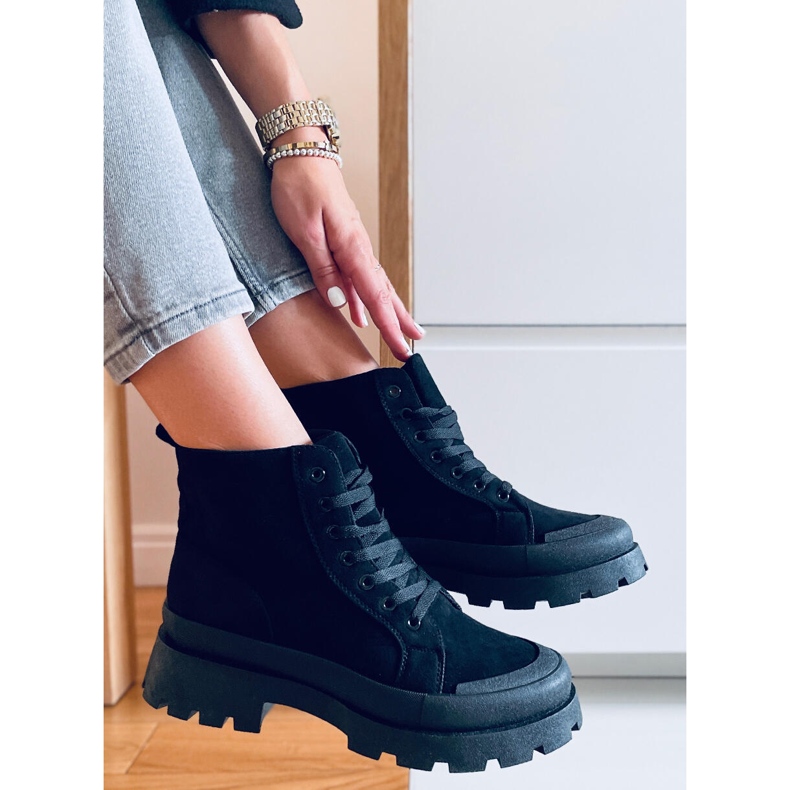 PA1 Baghra Svarta vandringssneakers 1