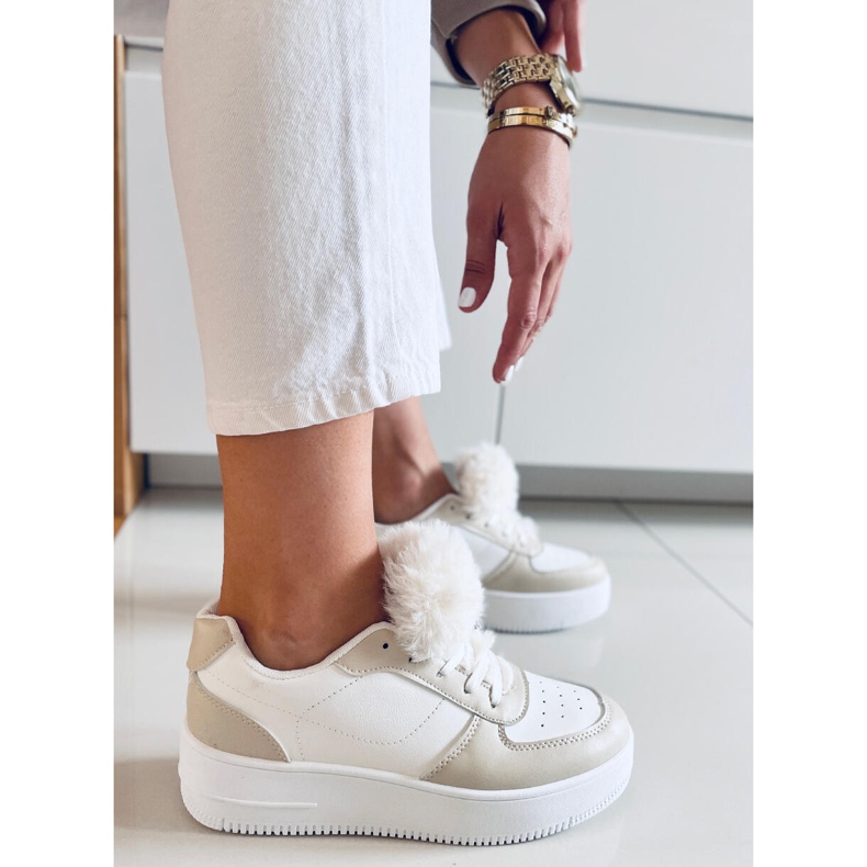 PA1 Lilith Beige sneakers för kvinnor vit 1