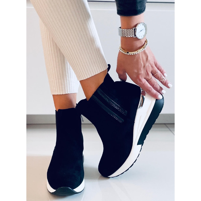 Lager Svarta kilstövlar 1