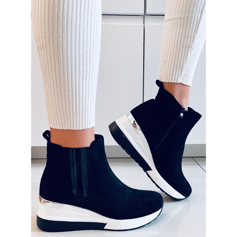 Lager Svarta kilstövlar 2