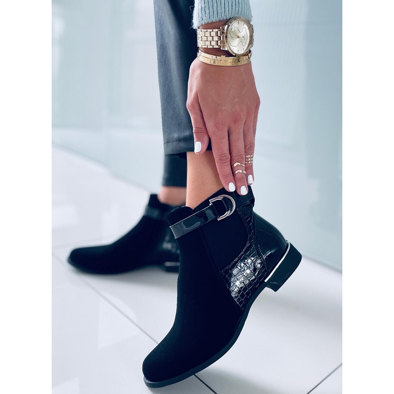 BM Francine Black Chelsea stövlar för kvinnor svart 2