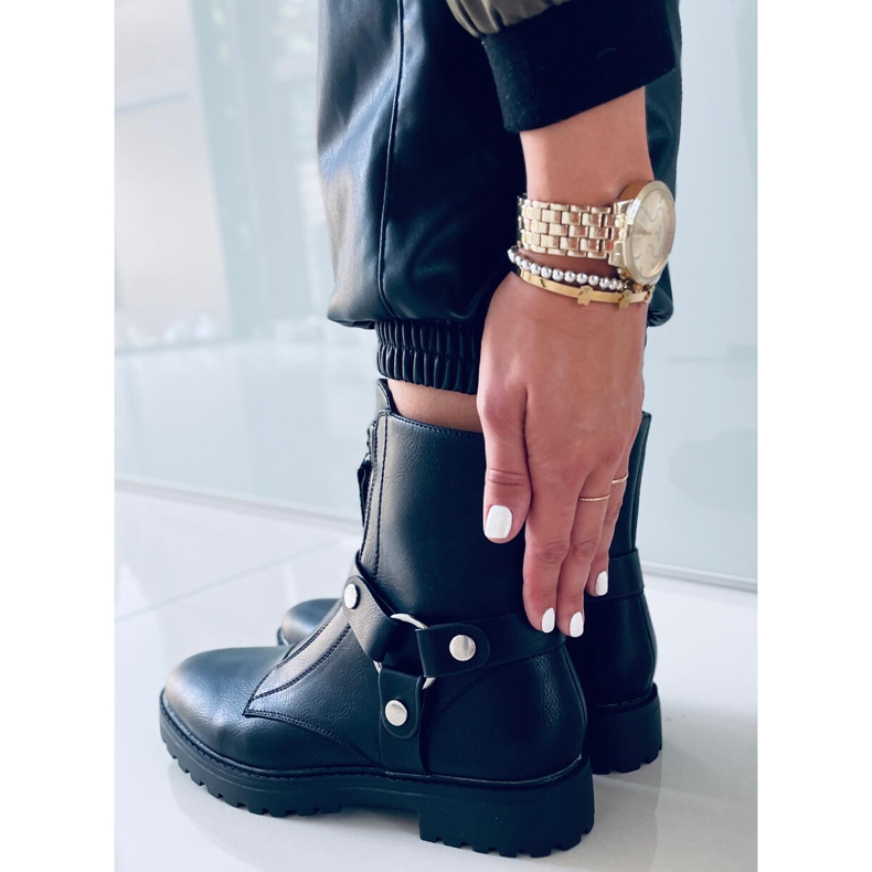 Oliver Svarta platta stövlar 2