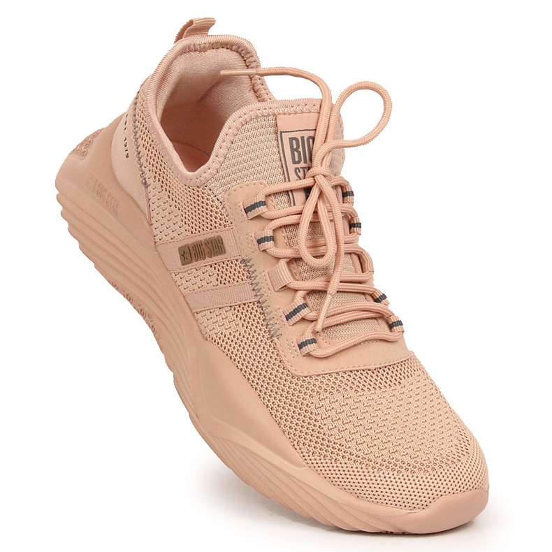 Lätta sportskor för kvinnor Big Star KK274348 rosa 1