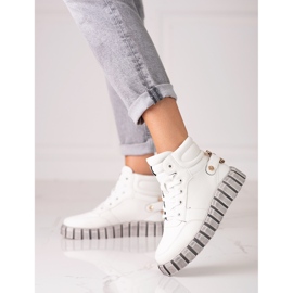 W. Potocki Damsportstövlar Potocki vita på plattformen 1