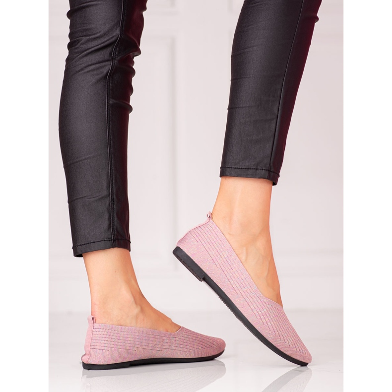 W. Potocki Potocki damballerinor i tyg med glitter rosa 1