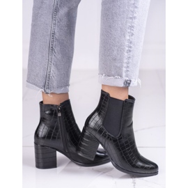 Jodhpur stövlar på Shelovet stolpsvarta med mönster 1