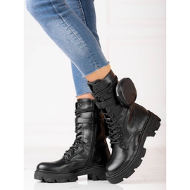 Svarta dambaggies med ficka 1