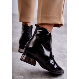 Läderstövlar på platt klack Laura Messi 2268 Svart 2