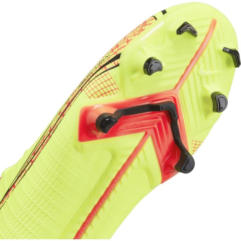 Nike Mercurial 14 Vapor Academy FG / MG Jr CV0811-760 fotbollsskor gula färger 4