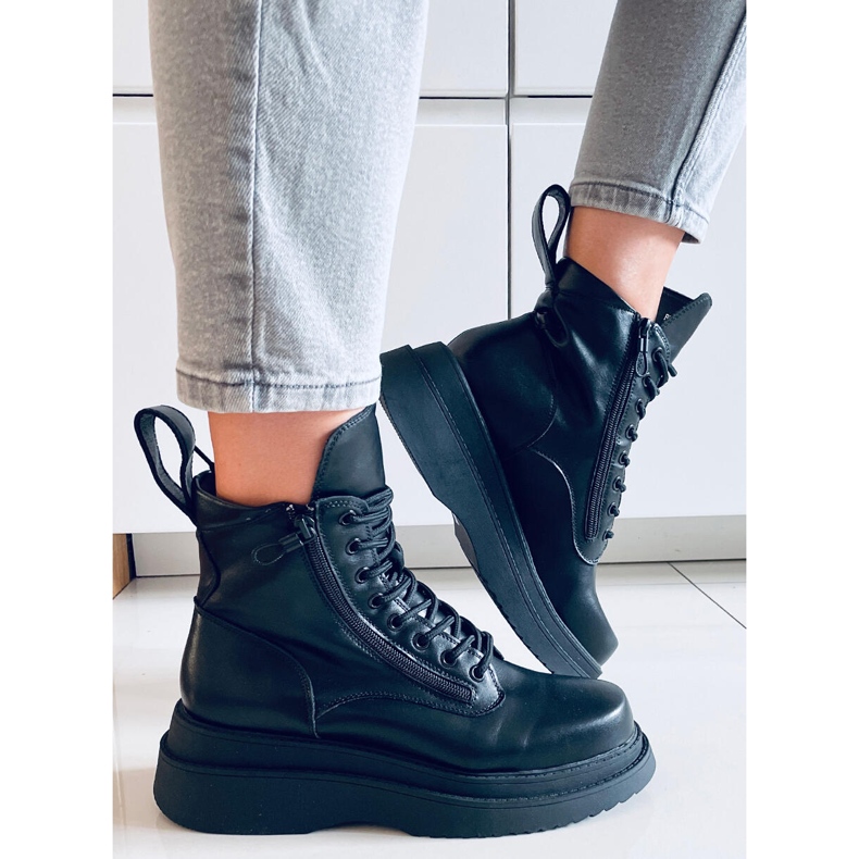 Edvin Svarta ankelboots med hög sula 1