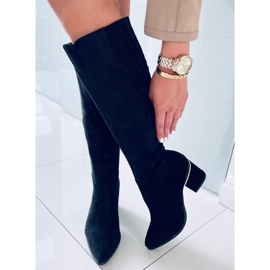 Ljungsvarta högklackade stövlar 1