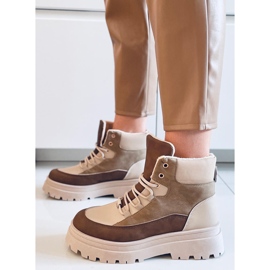 Snörstövlar Magnu Khaki beige brun kaki 2