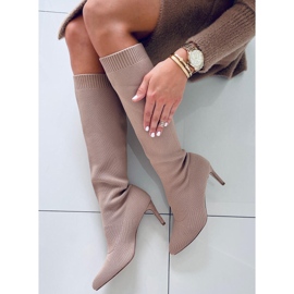 Strumpskor Rebecca L. KHAKI beige 2