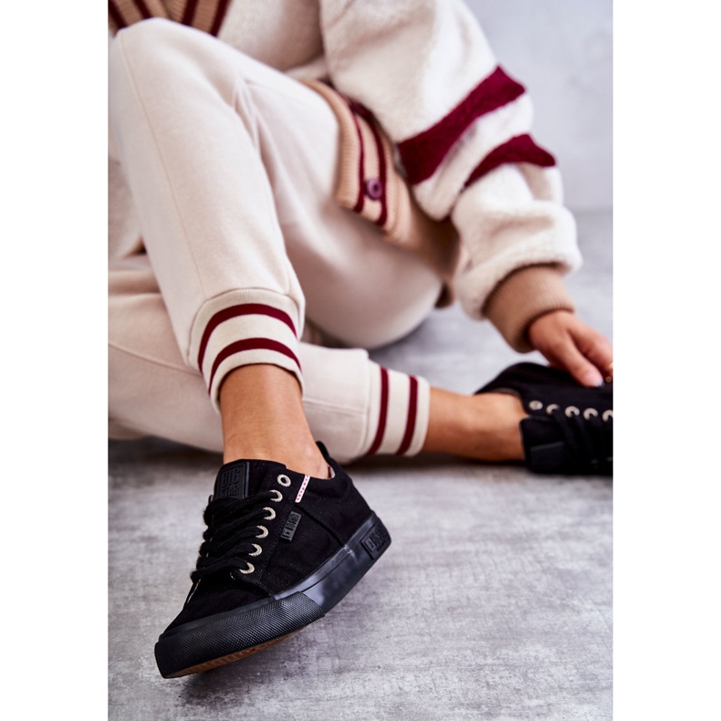 Sneakers i lågt material för kvinnor Big Star KK274004 Svart 1