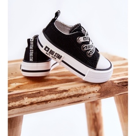 Sneakers i tyg för barn Big Star KK374049 Svart-Vit 2