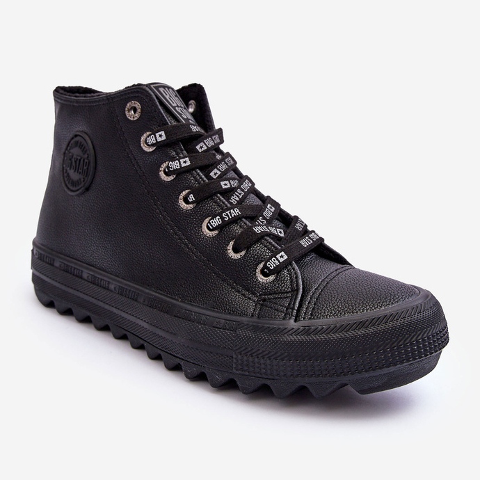 Damsneakers Big Star High Warmed Black EE274110 svart 1