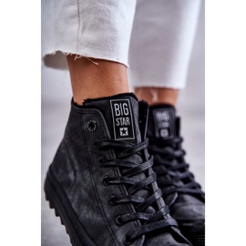 Dam Sneakers Big Star High Warmed Black GG274069 svart 2