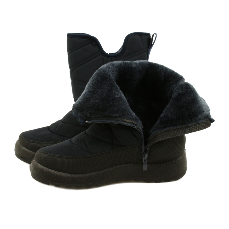 Evento Kvinnors snöstövlar vattenbeständig marinblå svart 6