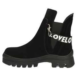 Slip-On Stövlar i mocka med dekor Filippo DBT3927 Svart 3