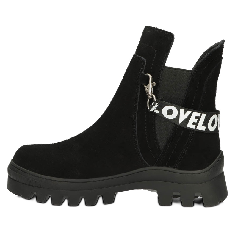 Slip-On Stövlar i mocka med dekor Filippo DBT3927 Svart 3