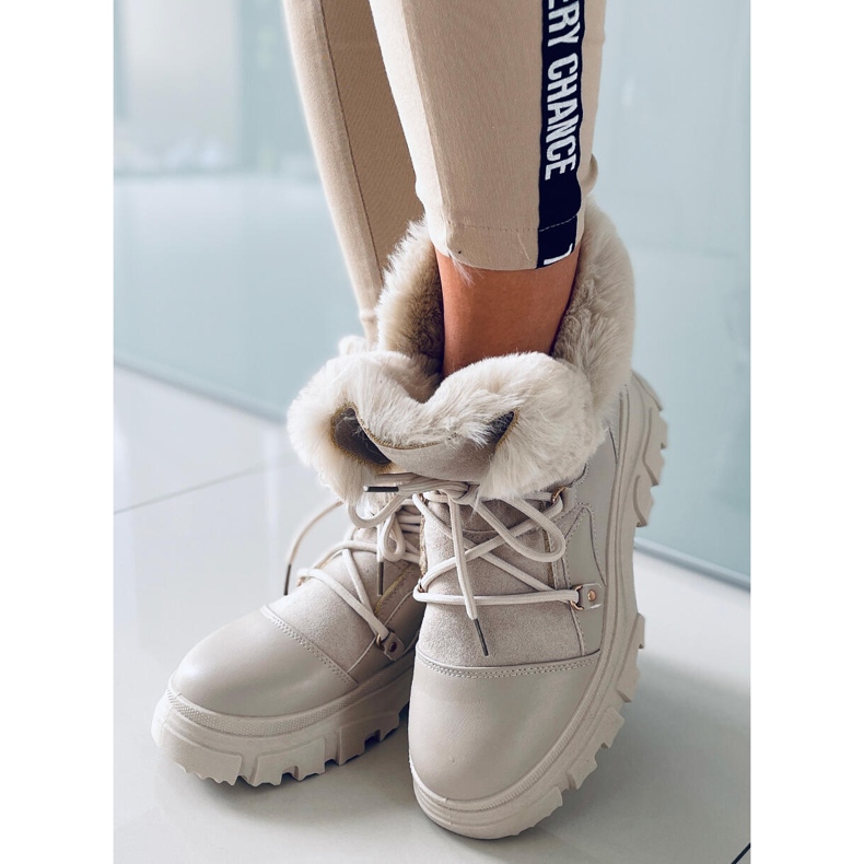 Jarl Beige snökängor för kvinnor 2