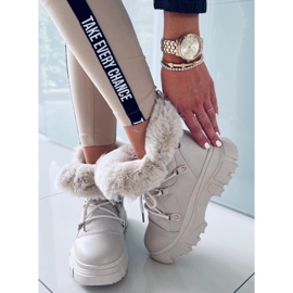 Jarl Beige snökängor för kvinnor 1