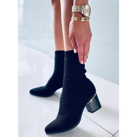 Tiara Black högklackade sockstövlar svart 1