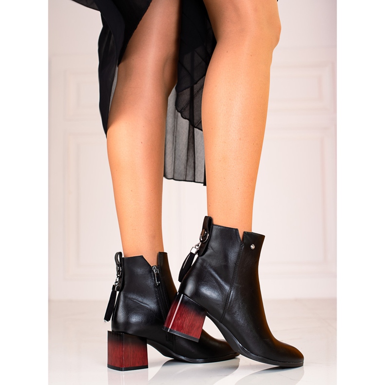 W. Potocki Fashionabla damstövlar på Potocki svarta stolpen 1