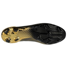 Adidas X Ghosted + Fg M FX9098 fotbollsskor svart gyllene gyllene 3