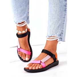 MSMG Damsportsandaler Flerfärgade rosa 1