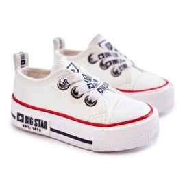 Barnsneakers i läder Big Star KK374040 Vit 1