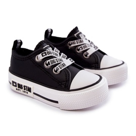 Barnsneakers i läder Big Star KK374041 Svart-Vit 1