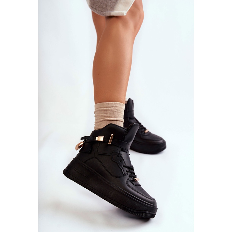 Isolerade hög sportskor för kvinnor Svart Lexa 1