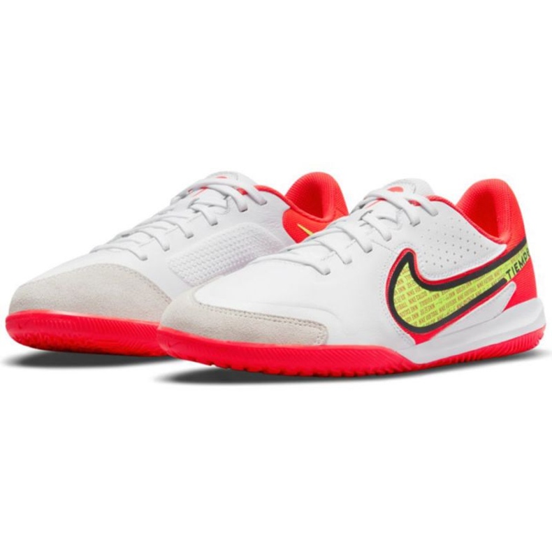 Nike Tiempo Legend 9 Academy Ic Jr DA1329 176 fotbollsskor gul, vit, flerfärgad vit 1