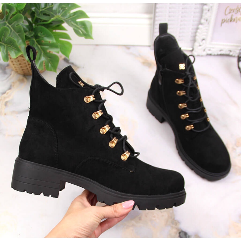 S.Barski Svarta S. Barski stövlar i mockaskinn för kvinnor 1