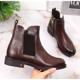 Bruna bruna jodhpurstövlar för kvinnor Potocki WOL95B 1